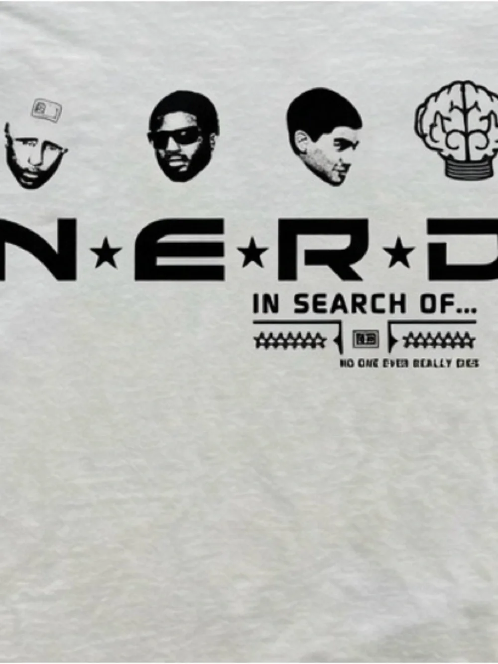 In Search Of White Graphic Tee
